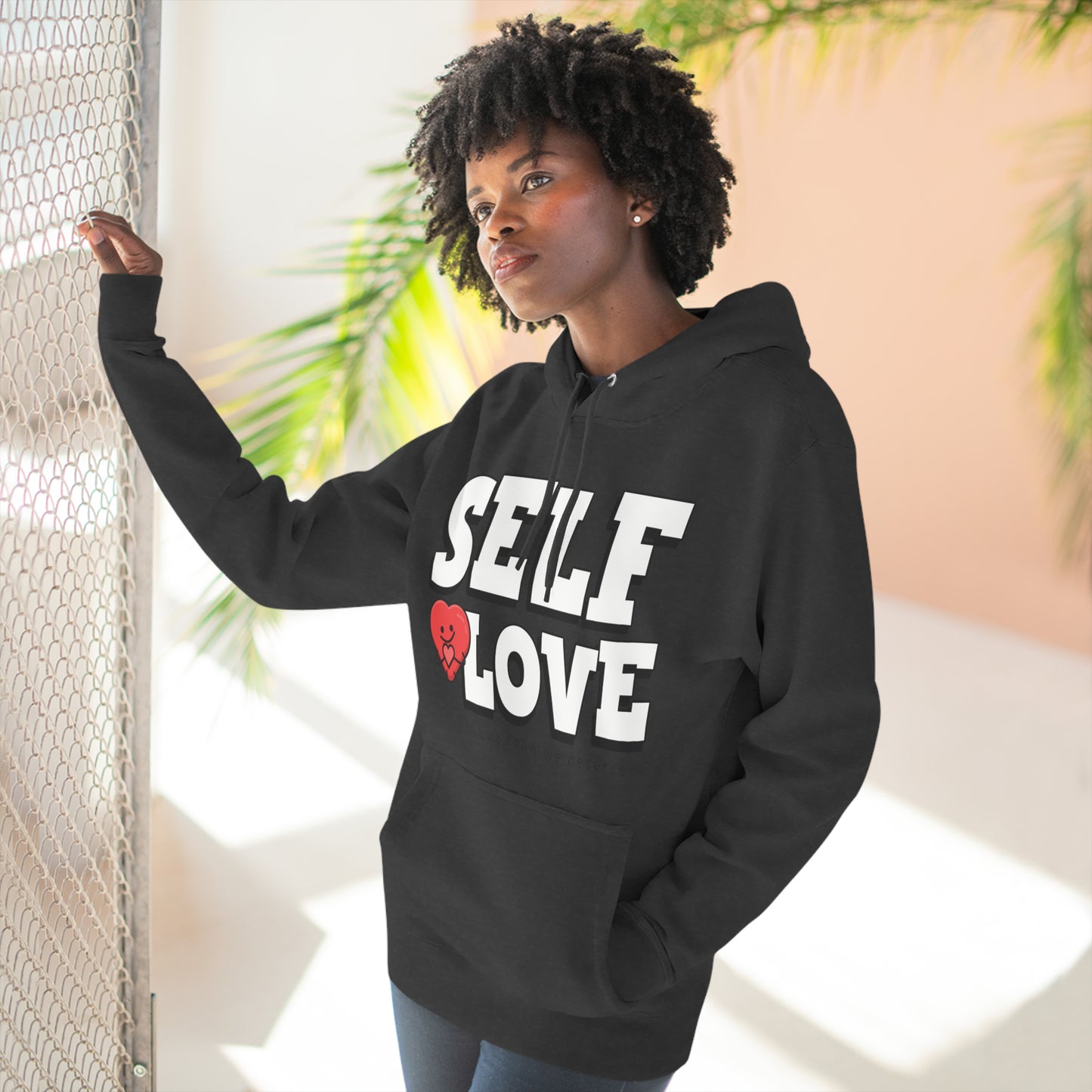 Three-Panel Fleece Hoodie