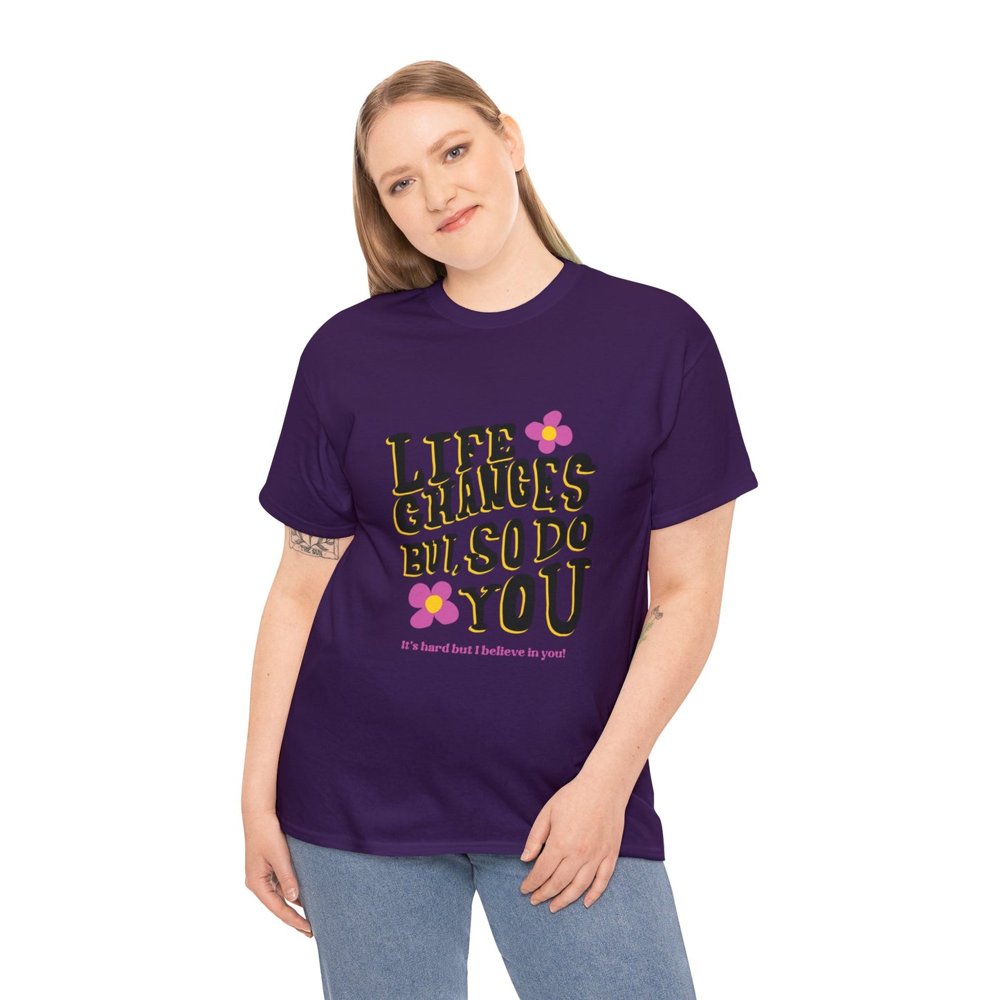 "Life Changes" Inspirational Cotton Tee