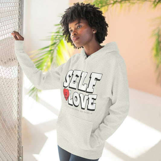 Three-Panel Fleece Hoodie