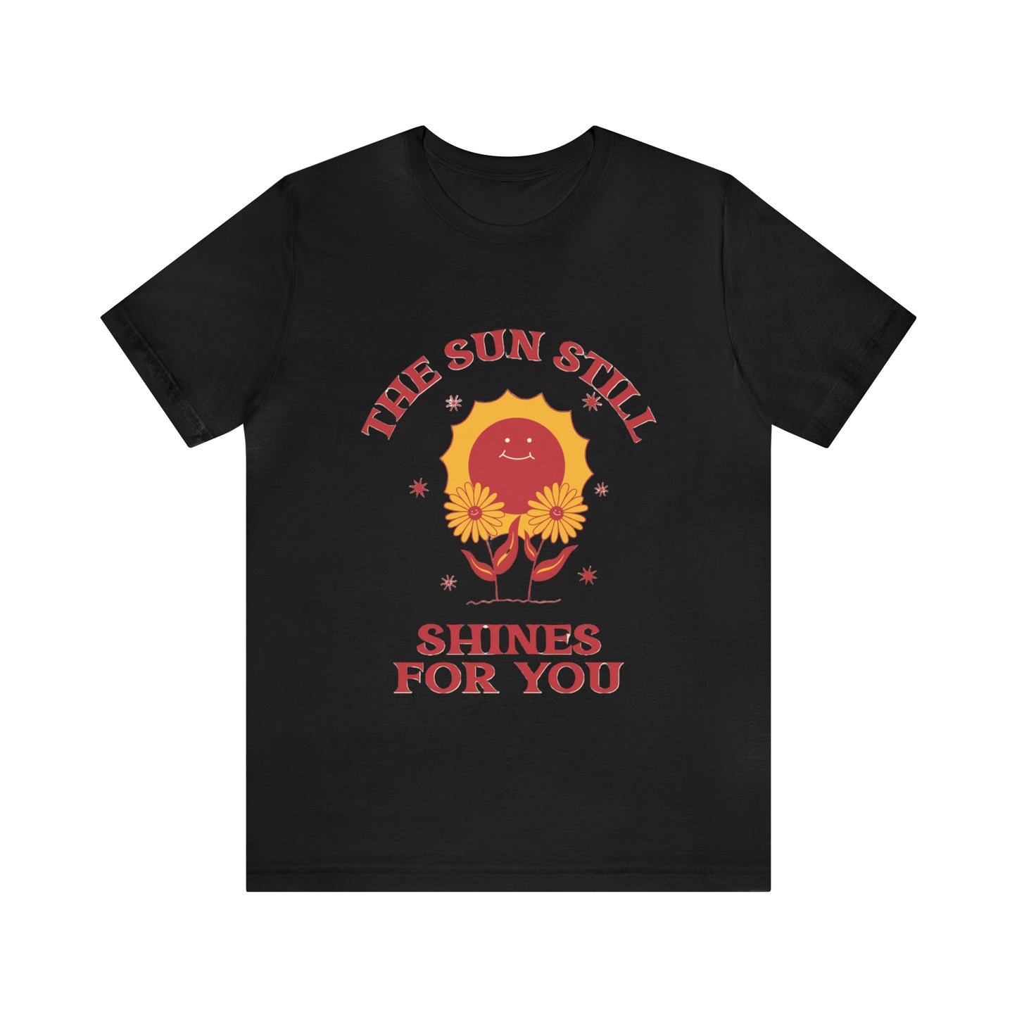 Sunshine Embrace T-Shirt on Unisex Jersey Short Sleeve Tee