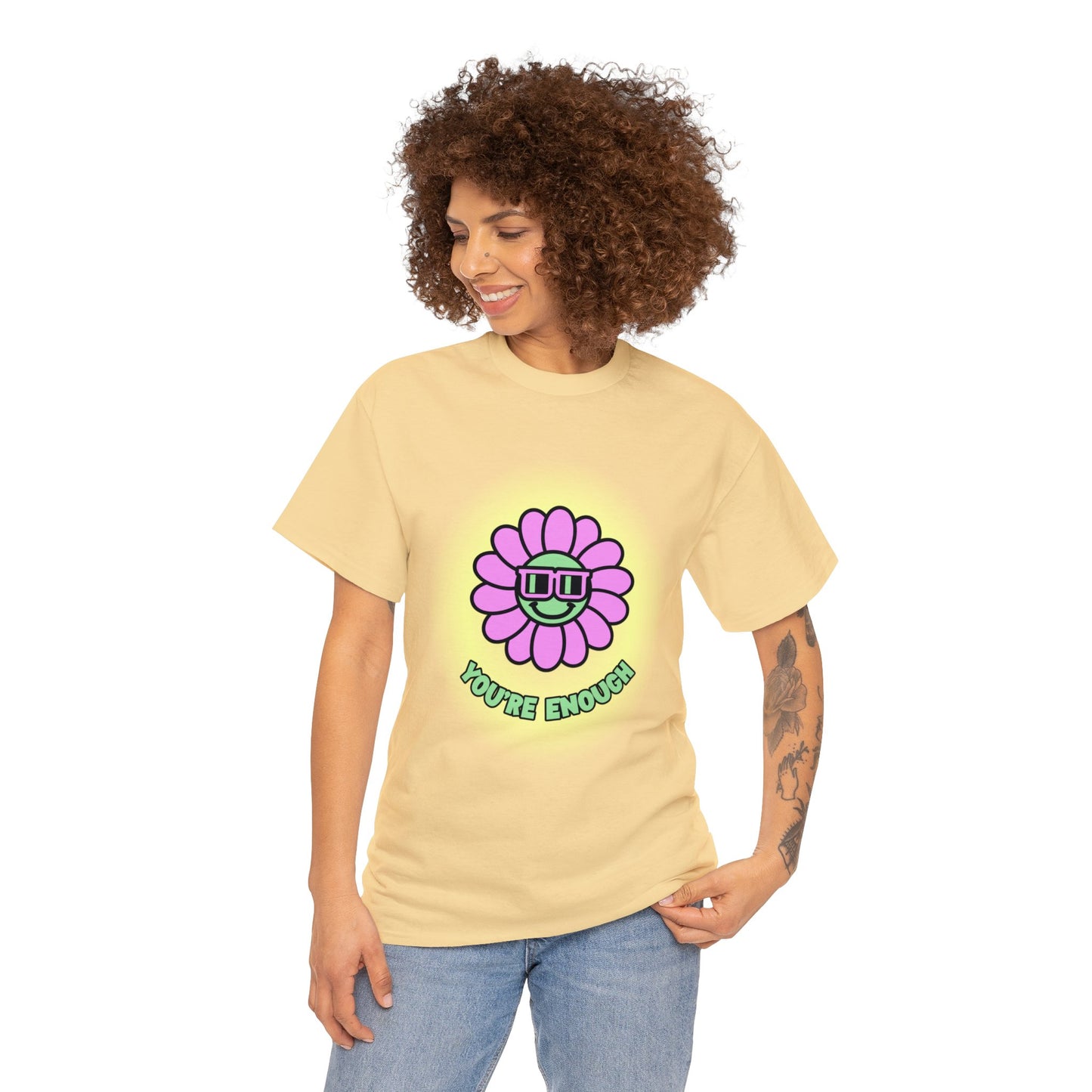 "Smiling Flower" Affirmation Tee