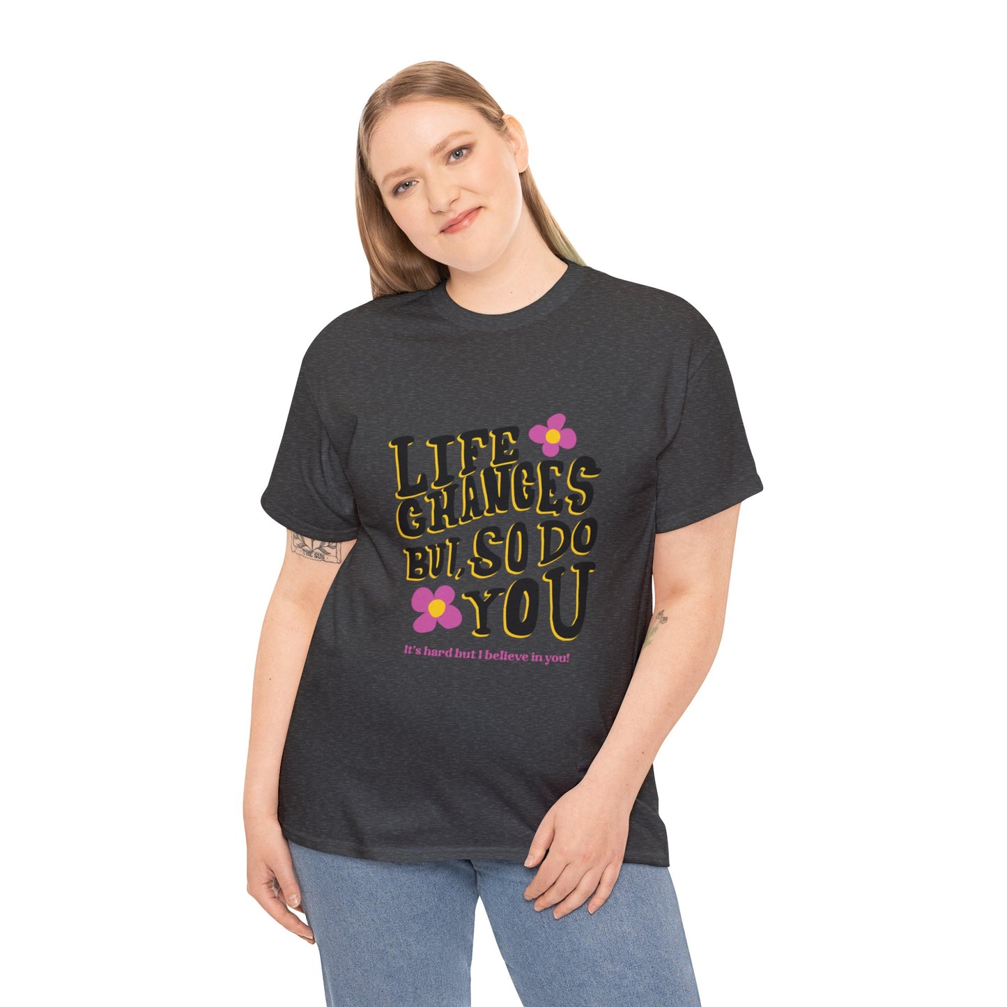 "Life Changes" Inspirational Cotton Tee