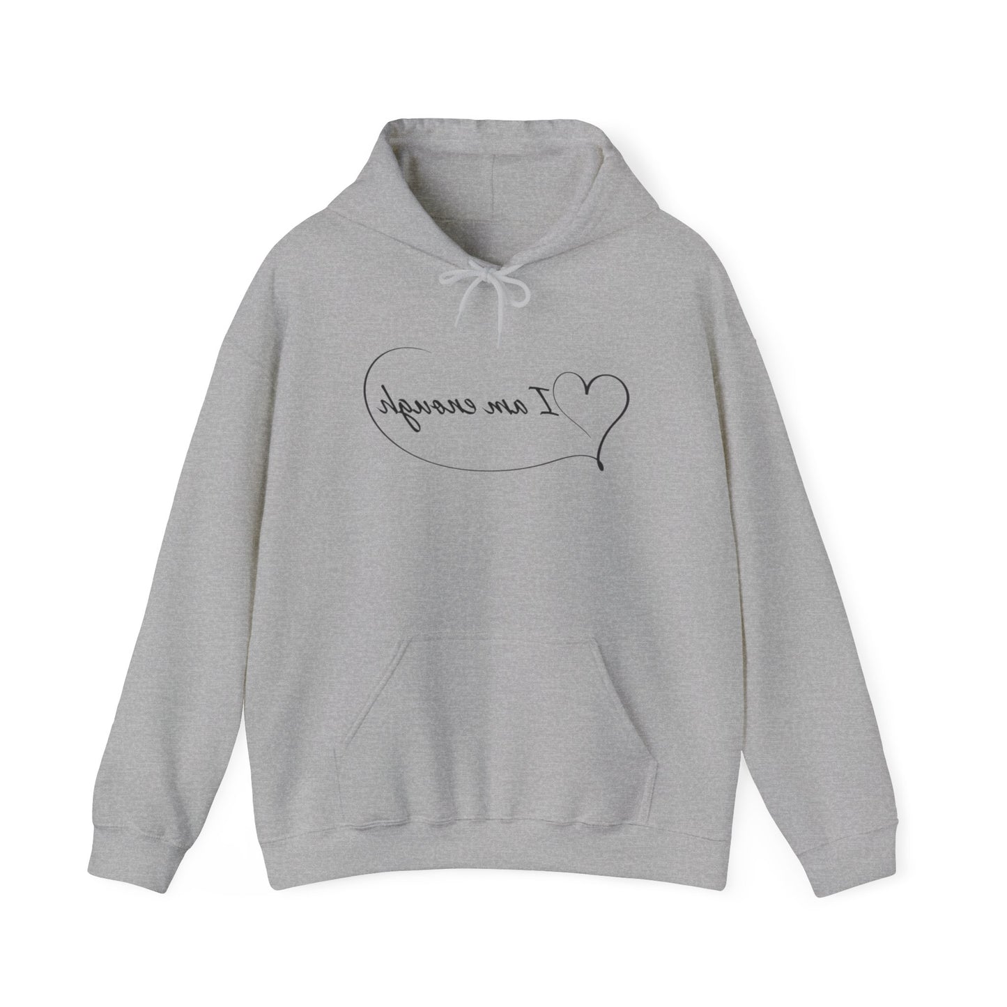 Mirror Reflection 'I Am Enough' Hoodie on Unisex Heavy Blend™ Hooded Sweatshirt