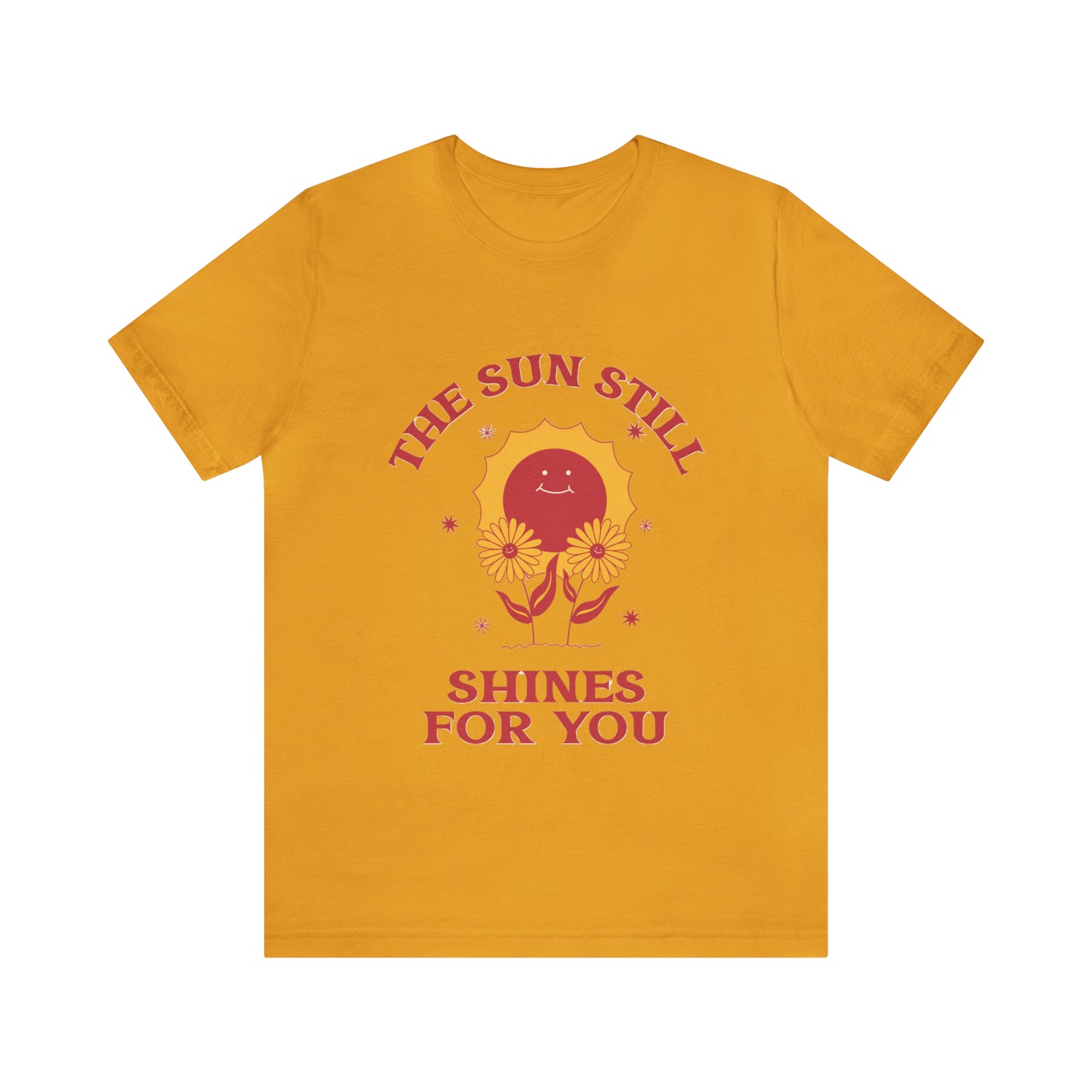 Sunshine Embrace T-Shirt on Unisex Jersey Short Sleeve Tee