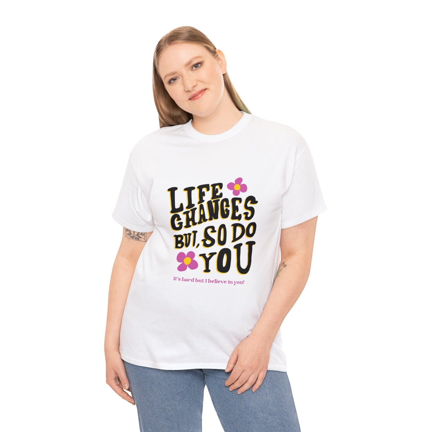 "Life Changes" Inspirational Cotton Tee