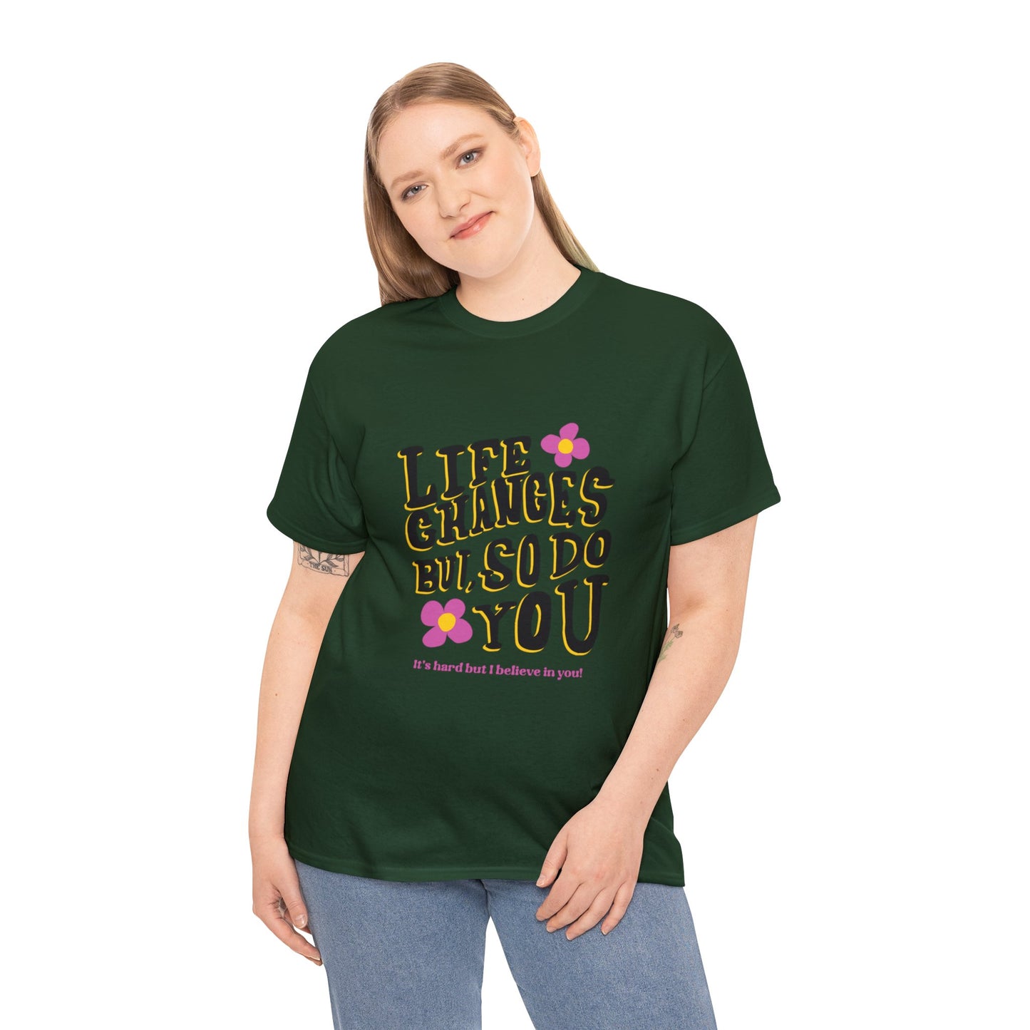 "Life Changes" Inspirational Cotton Tee