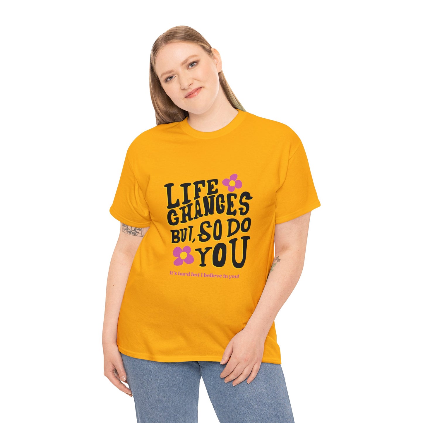 "Life Changes" Inspirational Cotton Tee