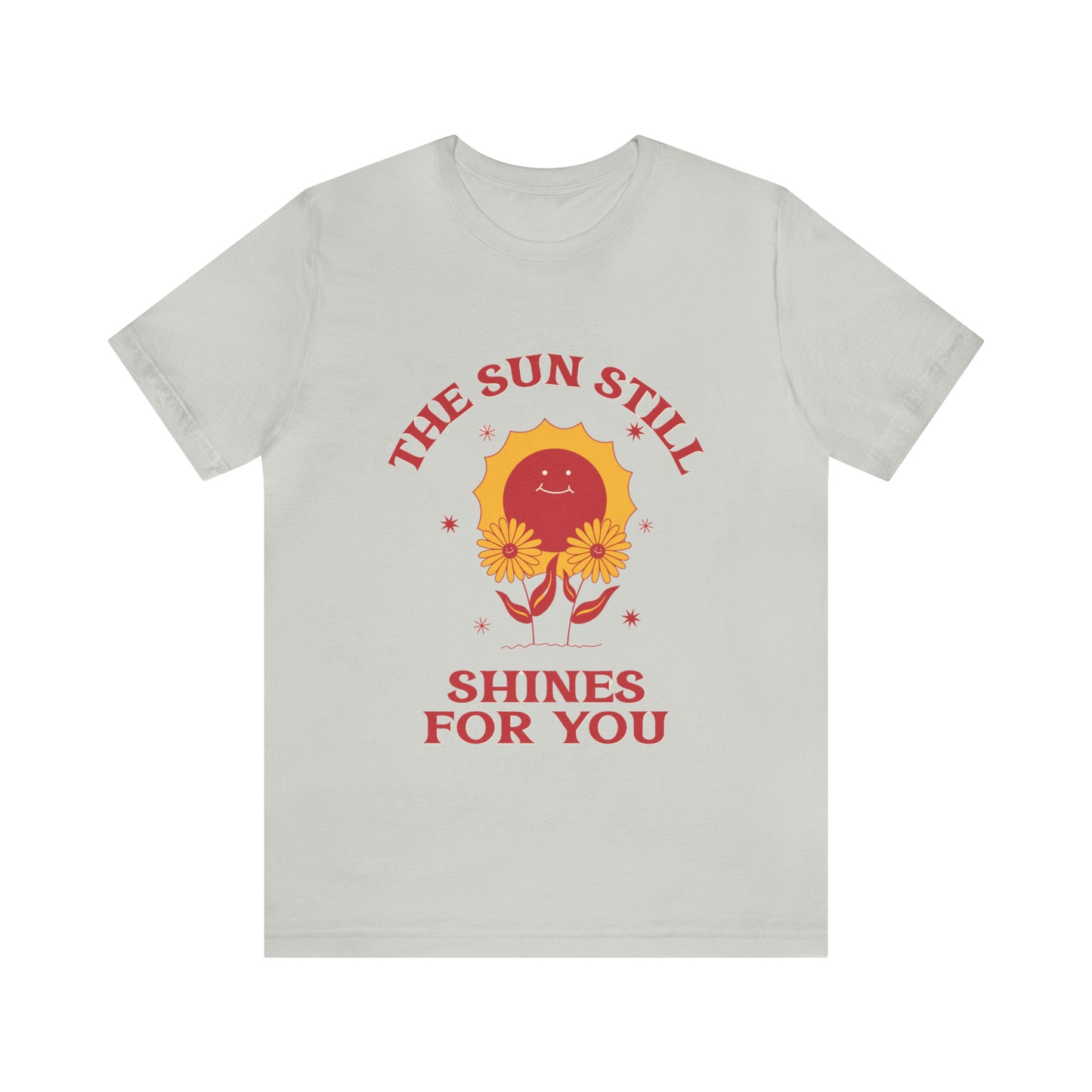 Sunshine Embrace T-Shirt on Unisex Jersey Short Sleeve Tee