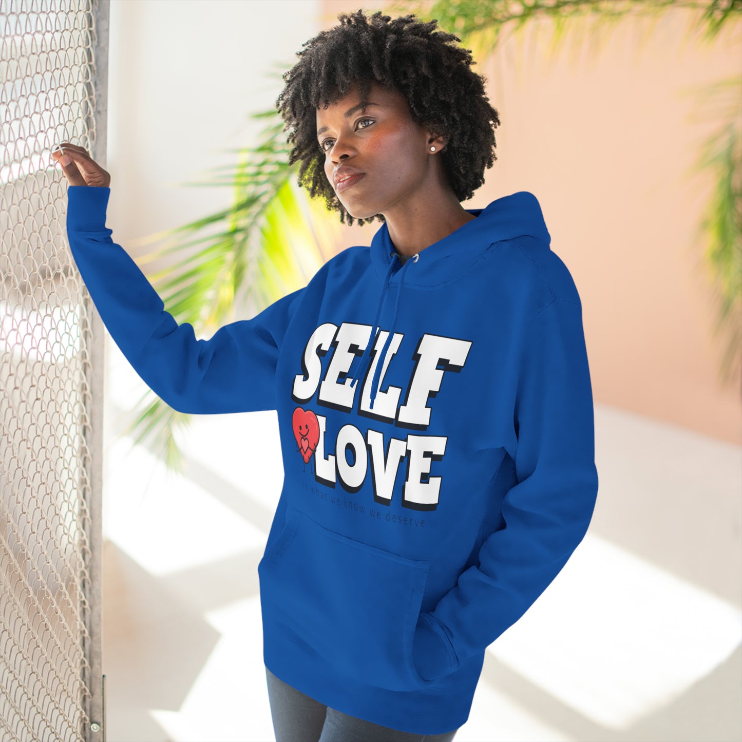 Three-Panel Fleece Hoodie