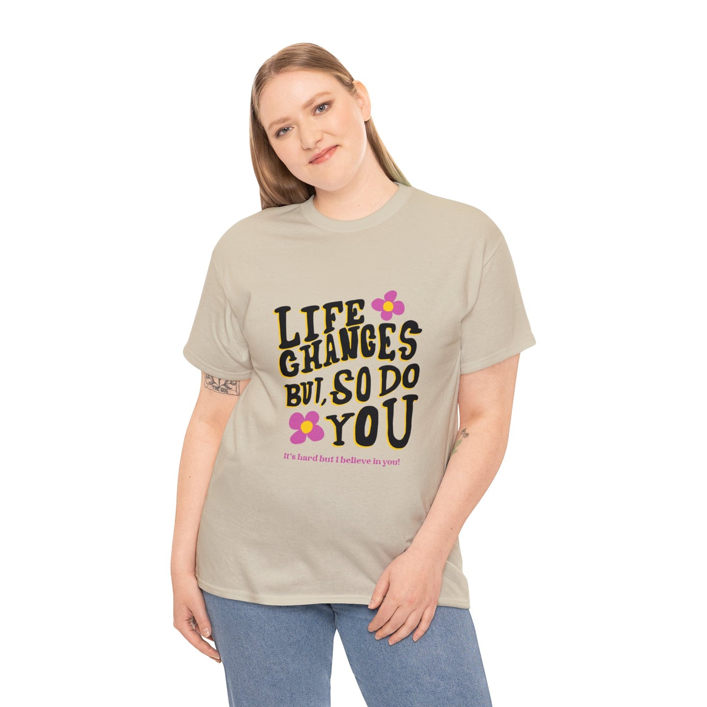 "Life Changes" Inspirational Cotton Tee