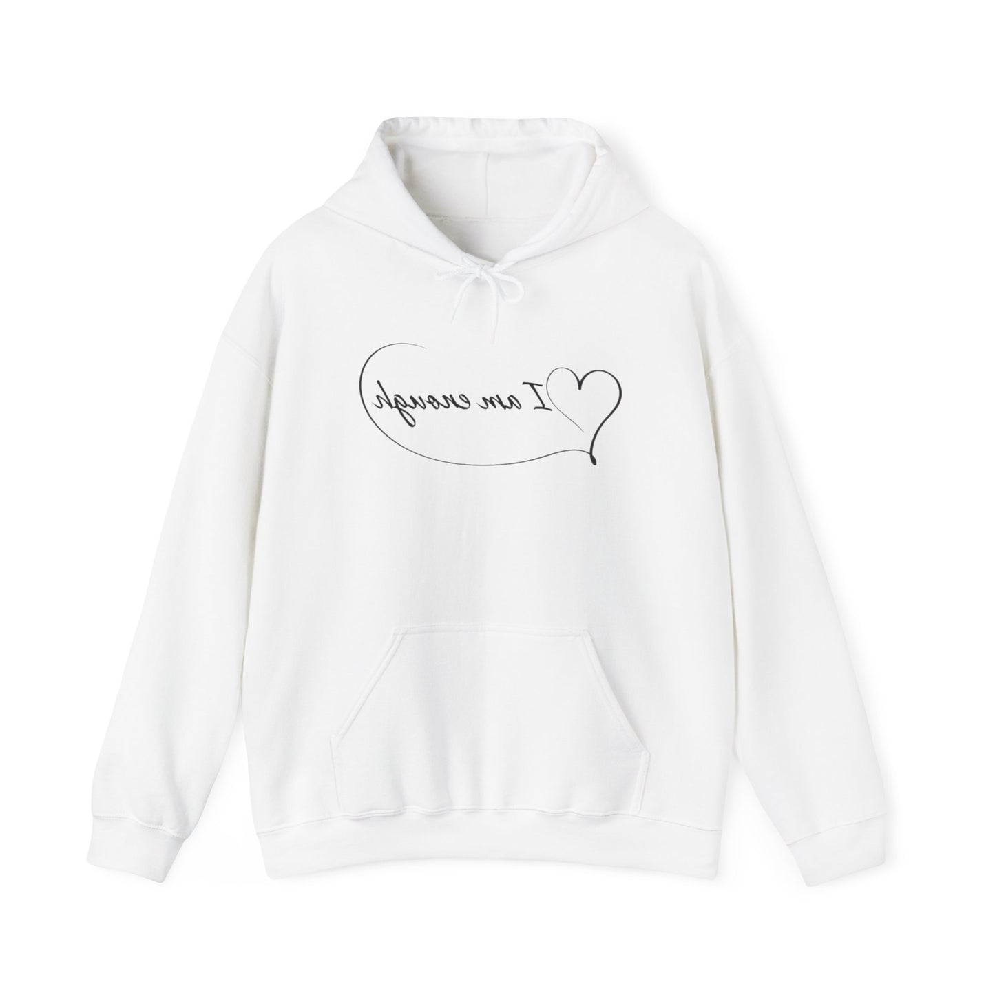 Mirror Reflection 'I Am Enough' Hoodie on Unisex Heavy Blend™ Hooded Sweatshirt