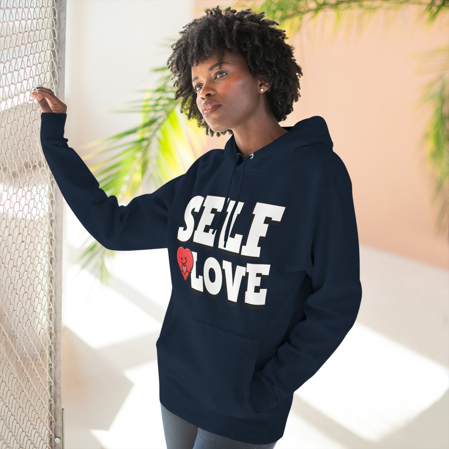 Three-Panel Fleece Hoodie